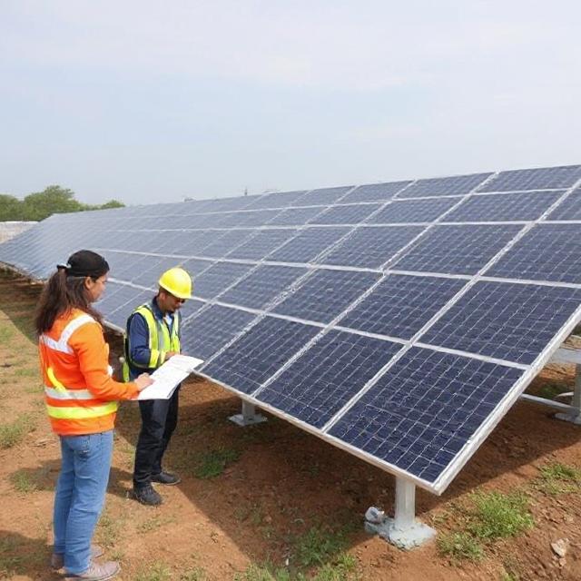 Field visit to solar farm
