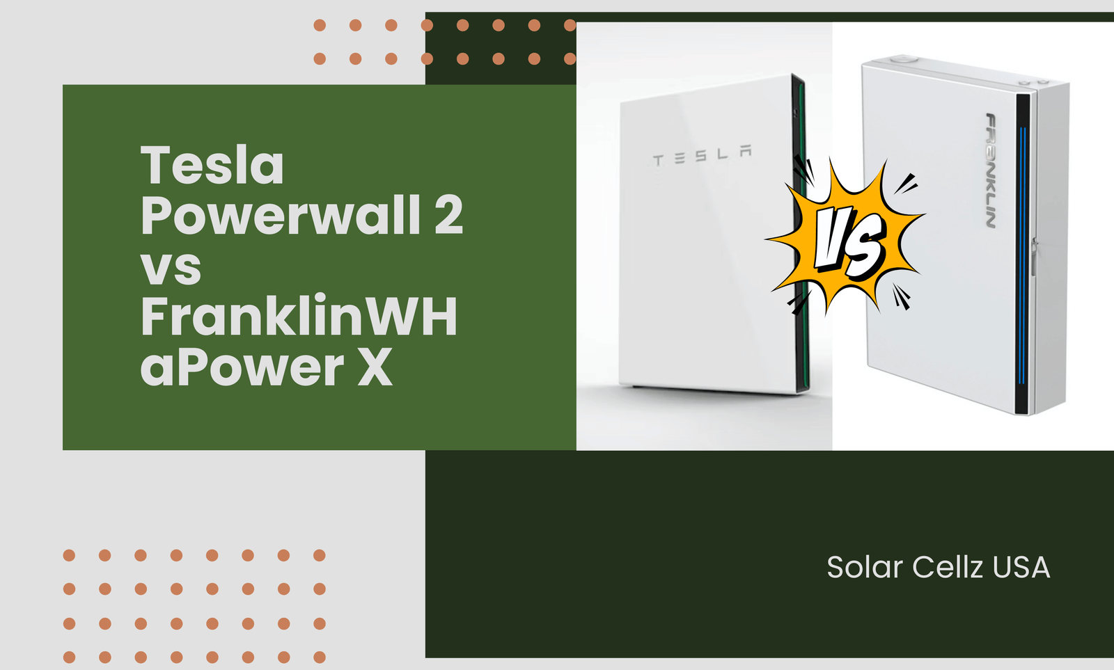 Tesla Powerwall 2 vs FranklinWH aPower X