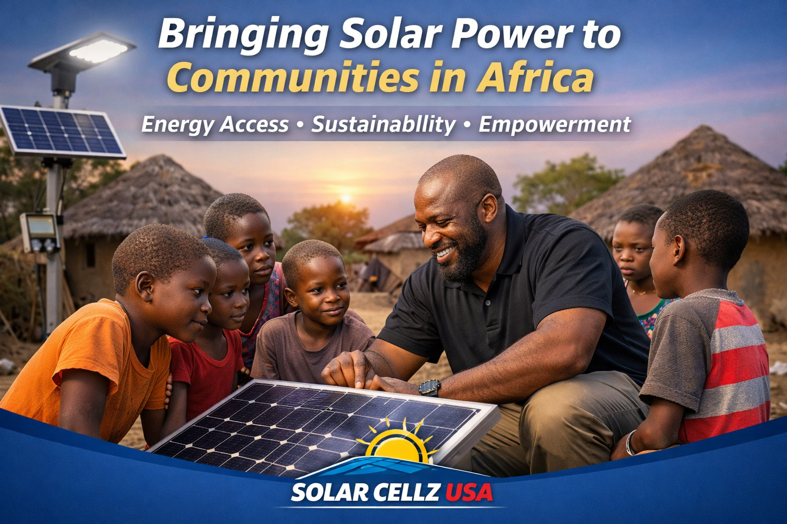 Teaching solar power in an African village