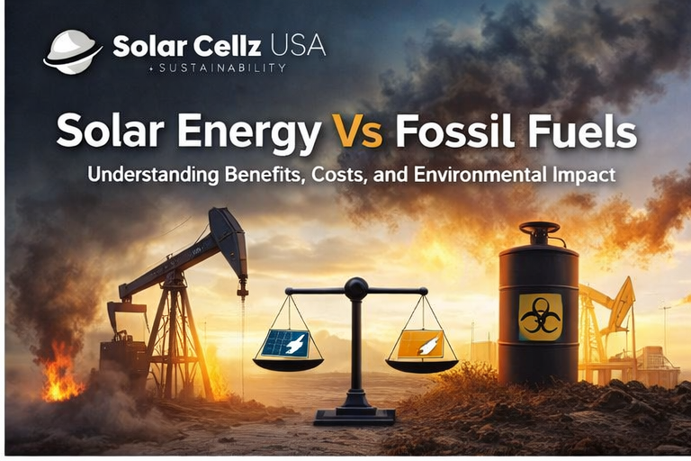 Solar panel installation under a clear blue sky representing renewable energy solutions